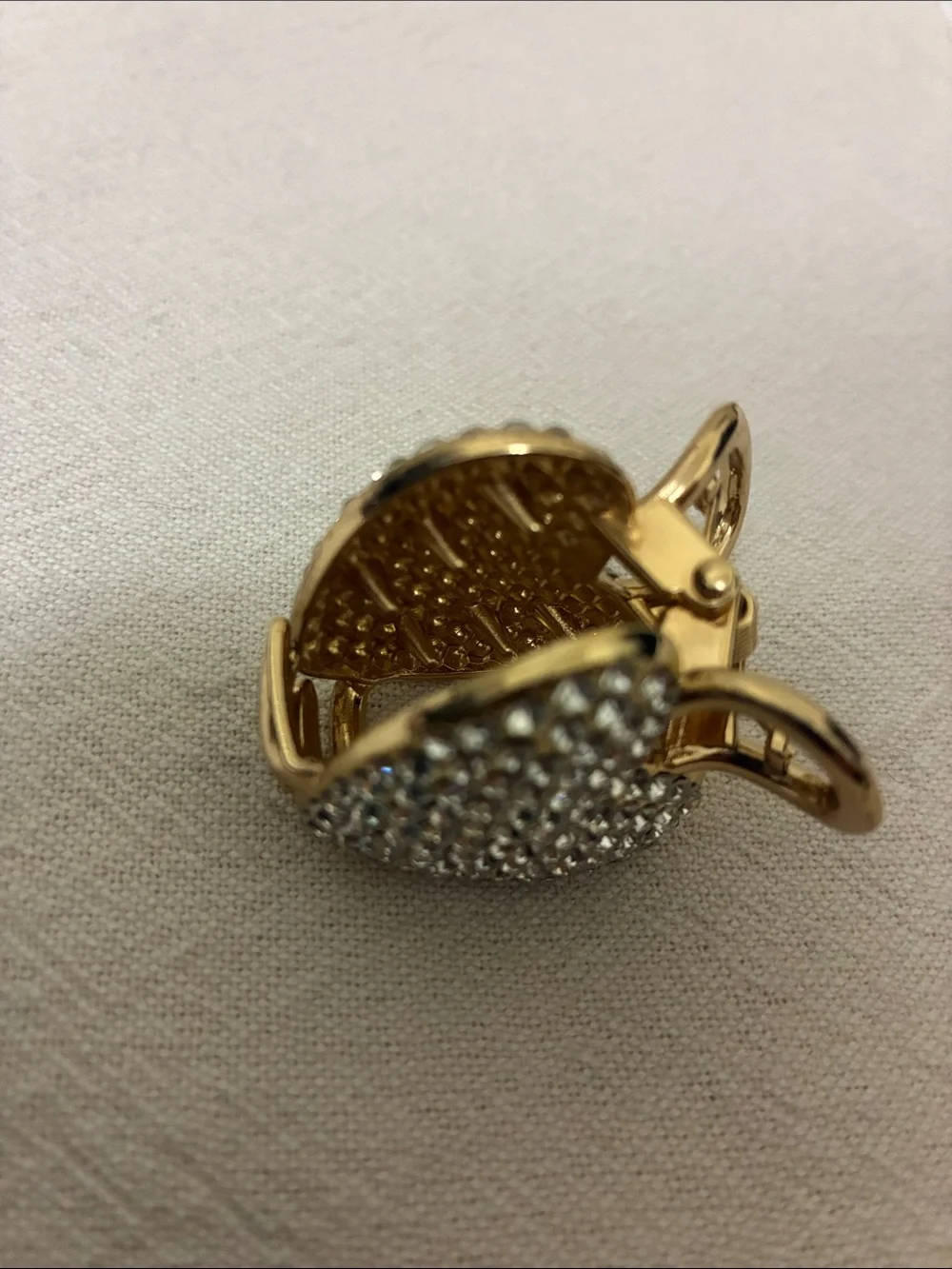 Gold Heart Crystal Hair Clip - Women Jewelry
